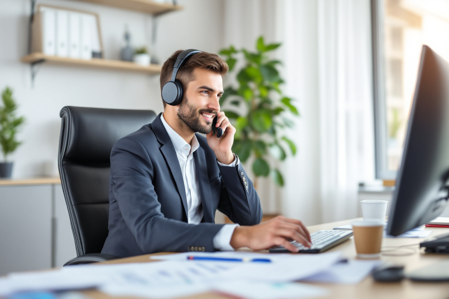 Avocat utilisant un service de permanence téléphonique